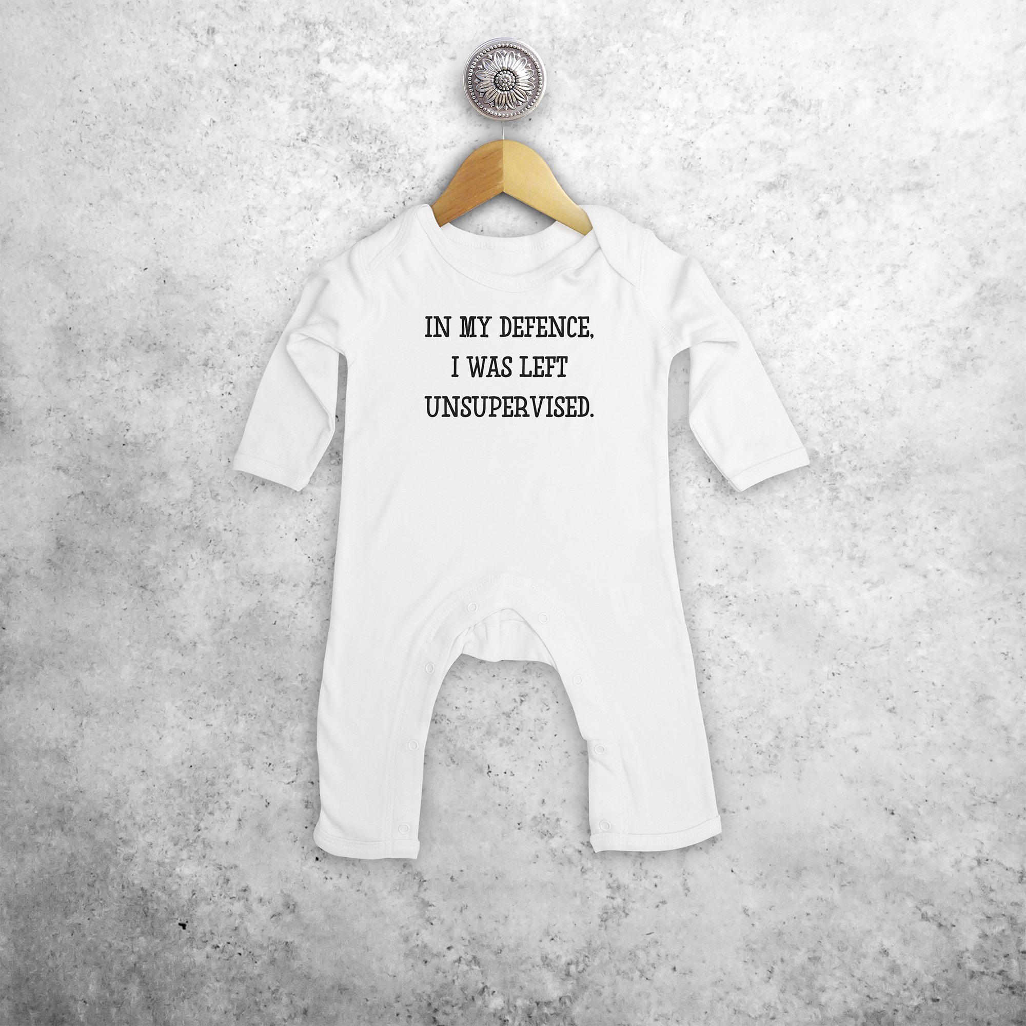 'In my defence, I was left unsupervised' baby romper