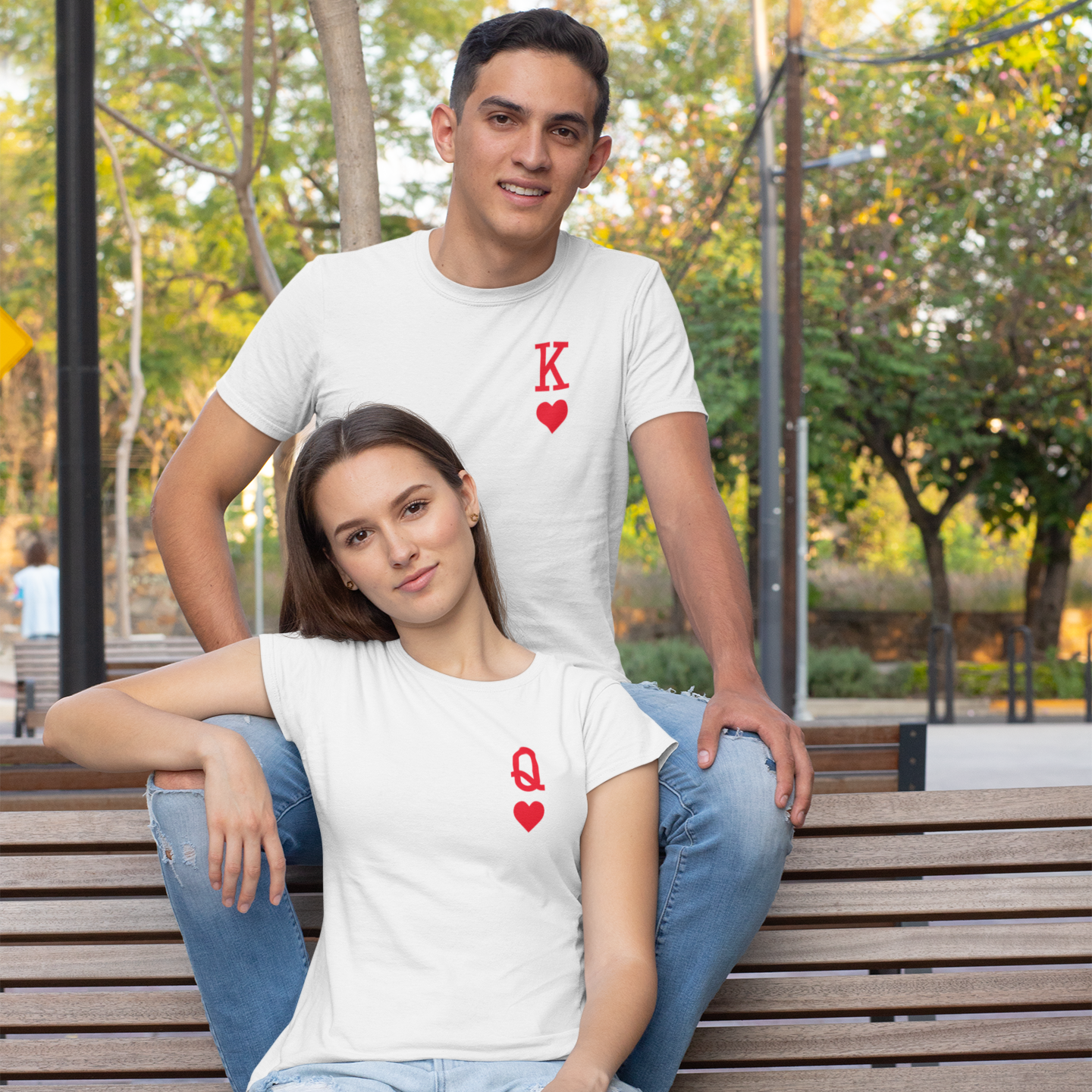 'Queen of hearts' volwassene shirt