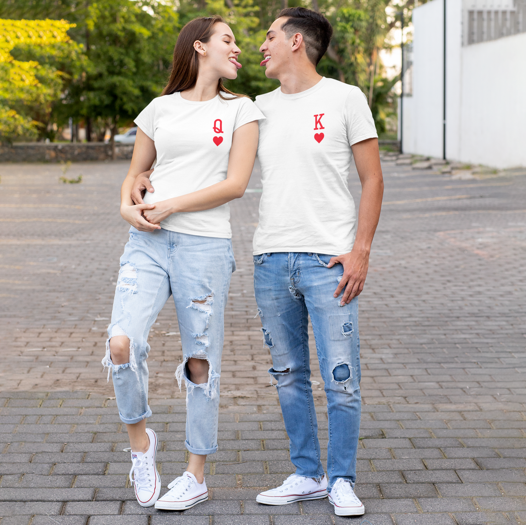 'King of hearts' volwassene shirt