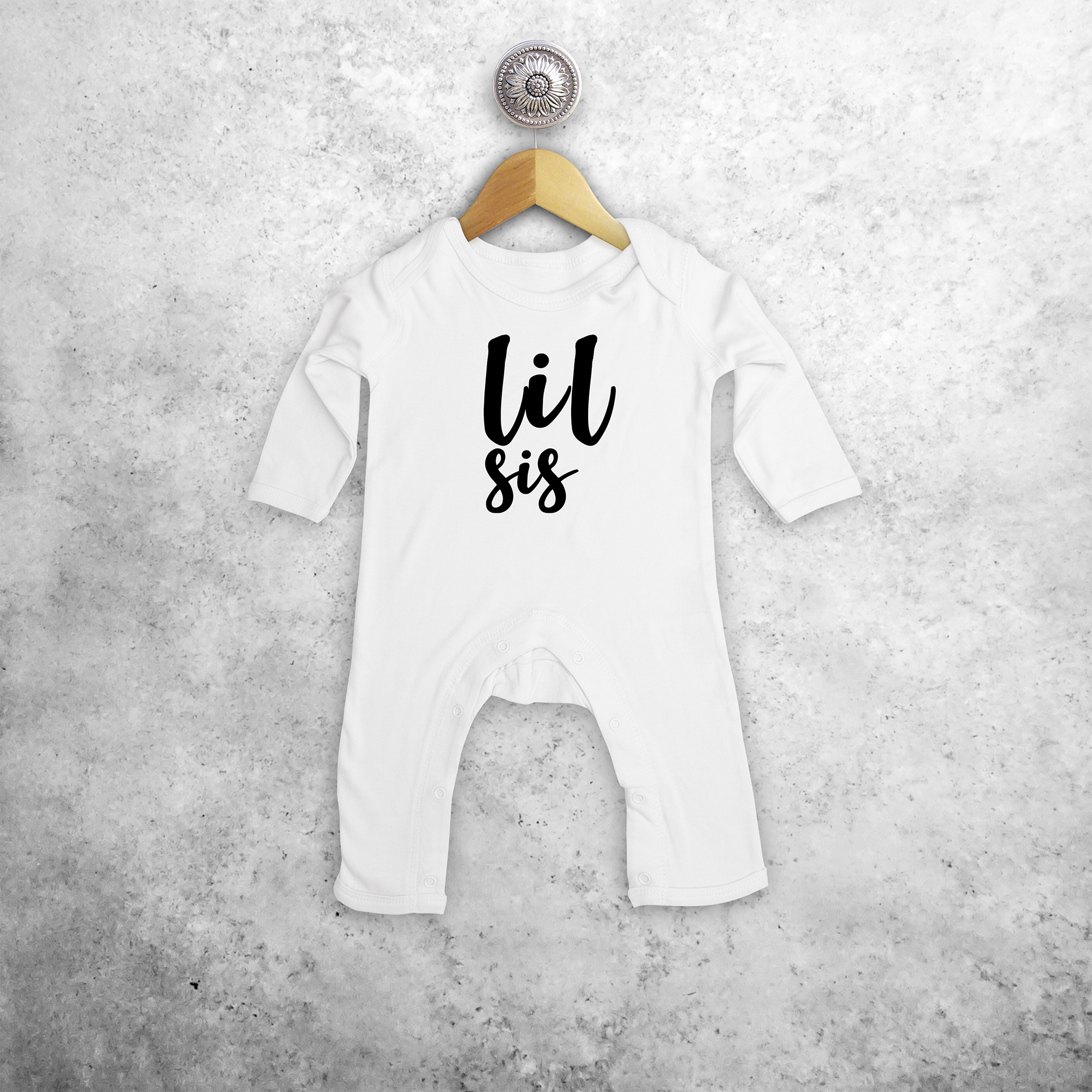 'Lil sis' baby romper