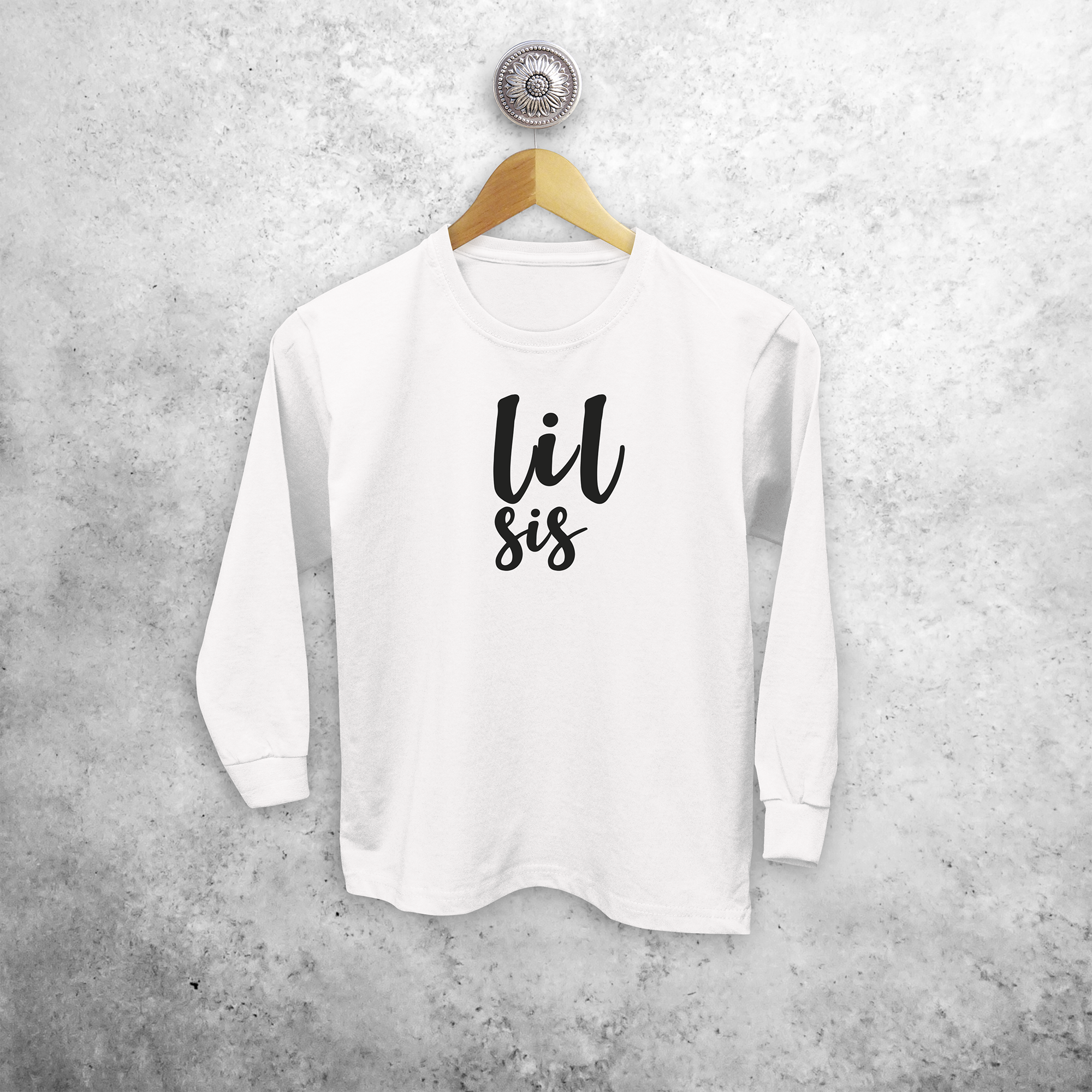 'Lil sis' kind shirt met lange mouwen