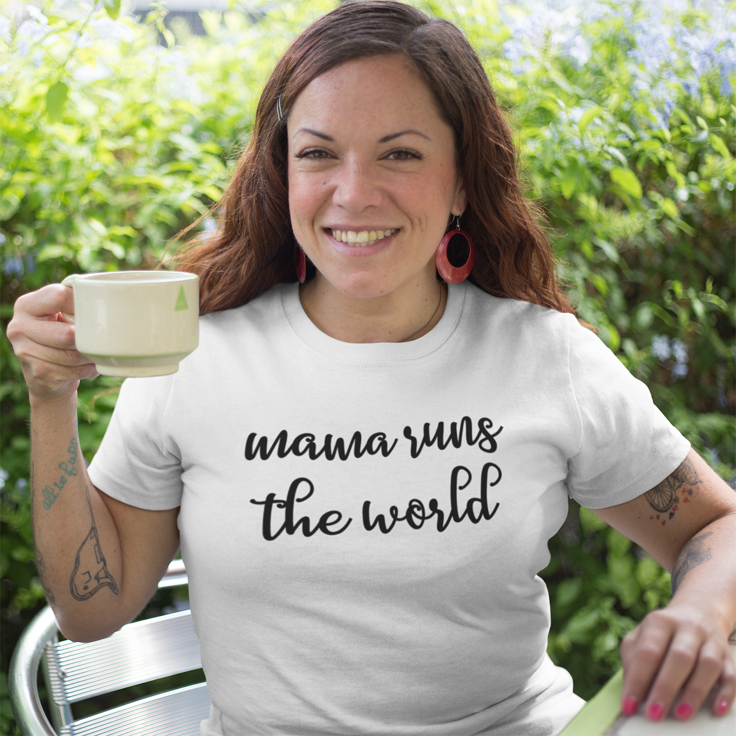 'Mama runs the world' volwassene shirt