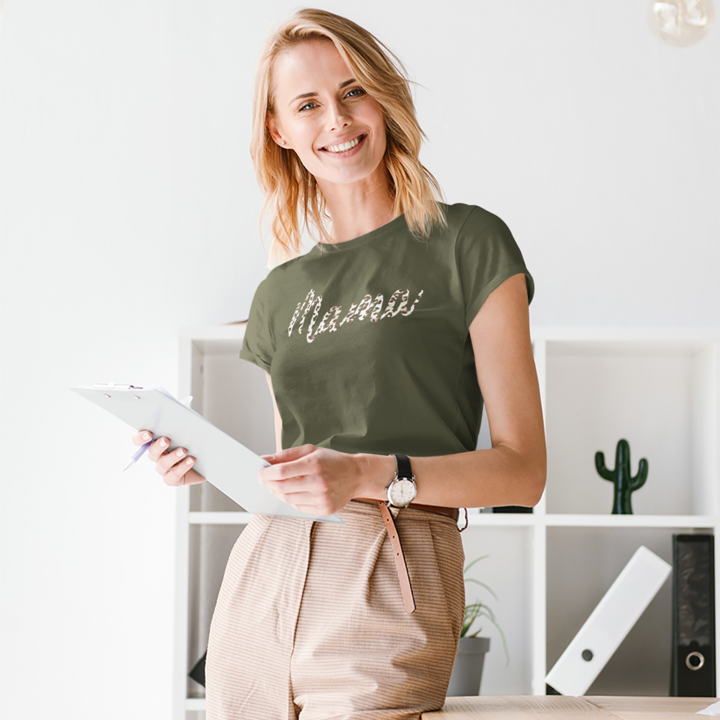 'Mama' luipaard volwassene shirt