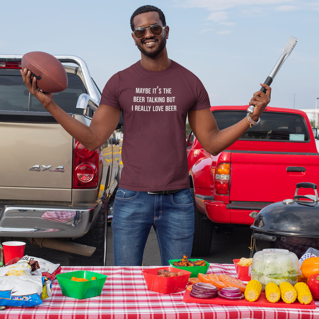 'Maybe it's the beer talking, but I really love beer' volwassene shirt