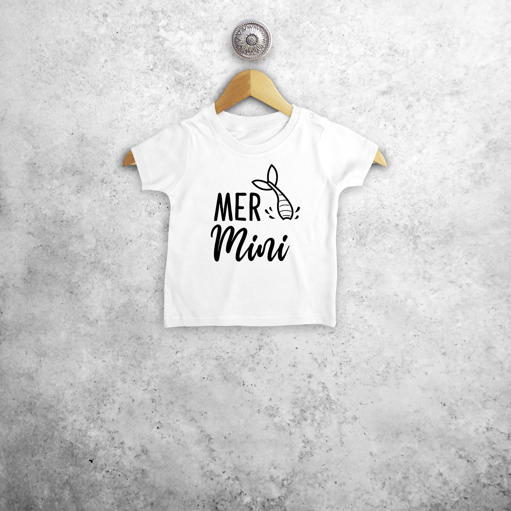 'Mer-mini' baby shirt met korte mouwen