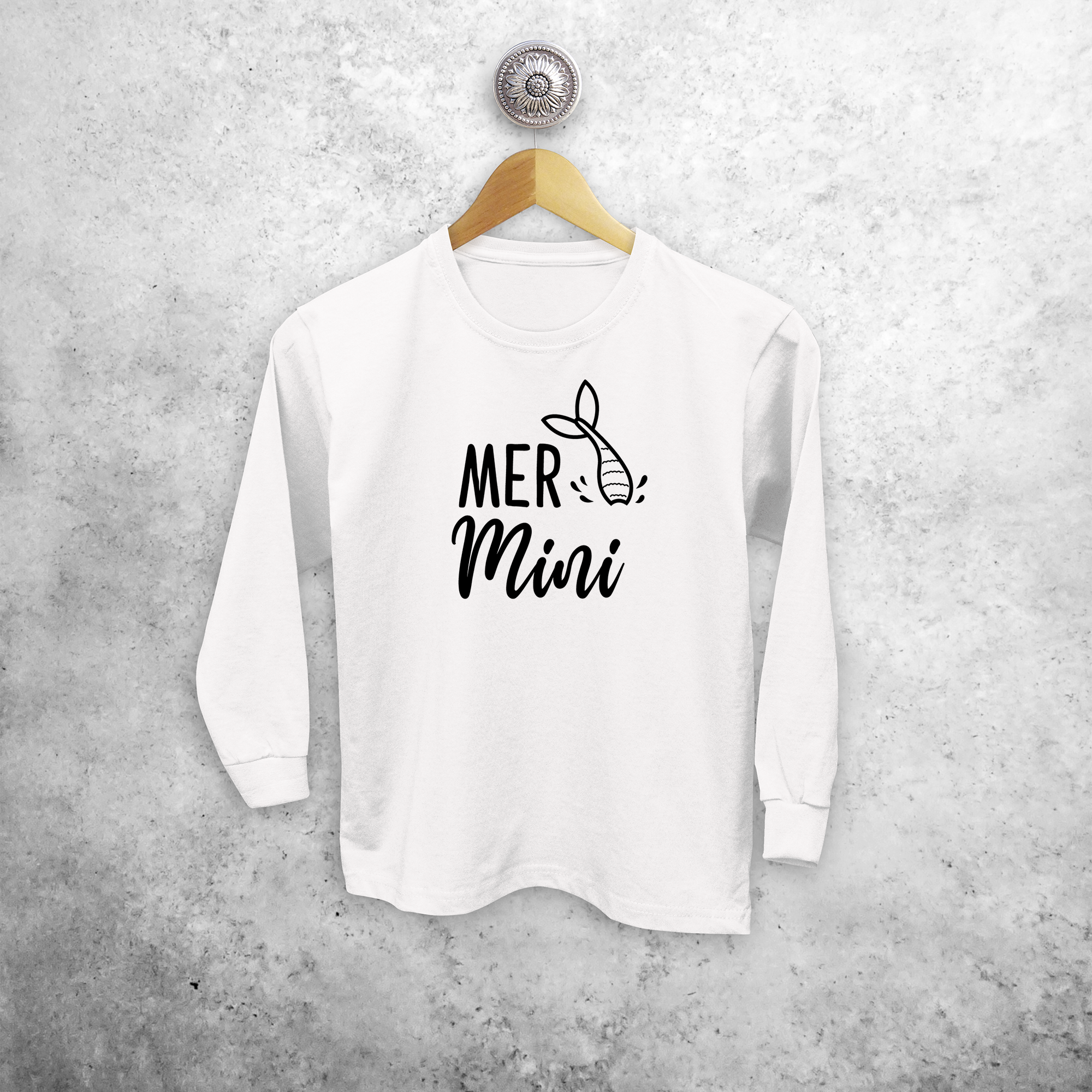 'Mer-mini' kind shirt met lange mouwen