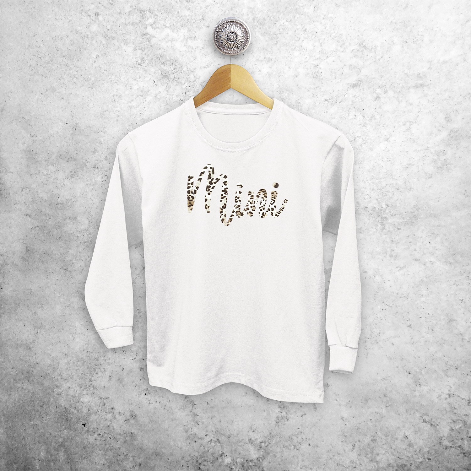 'Mini' kind shirt met lange mouwen