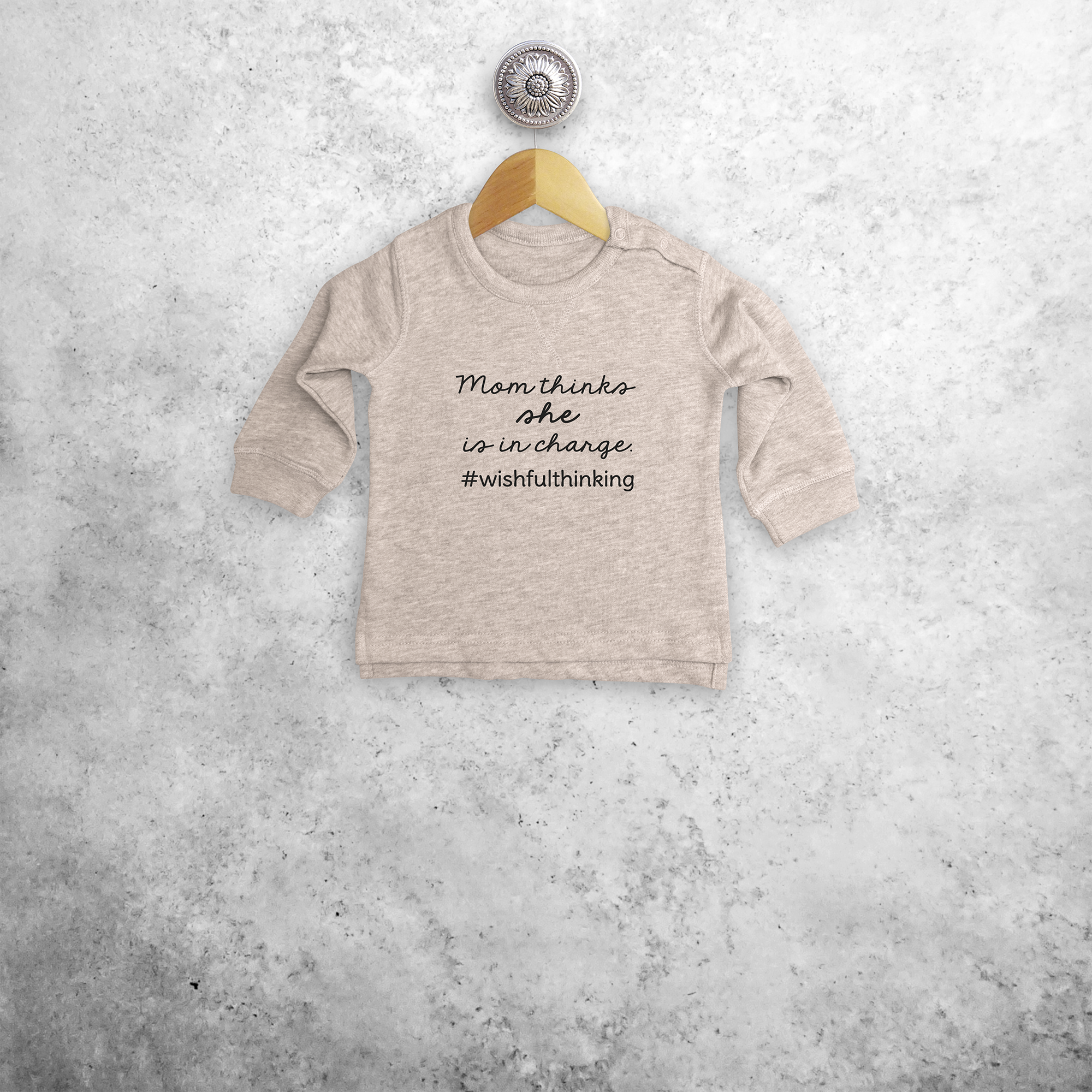 'Mom thinks she is in charge' baby sweater