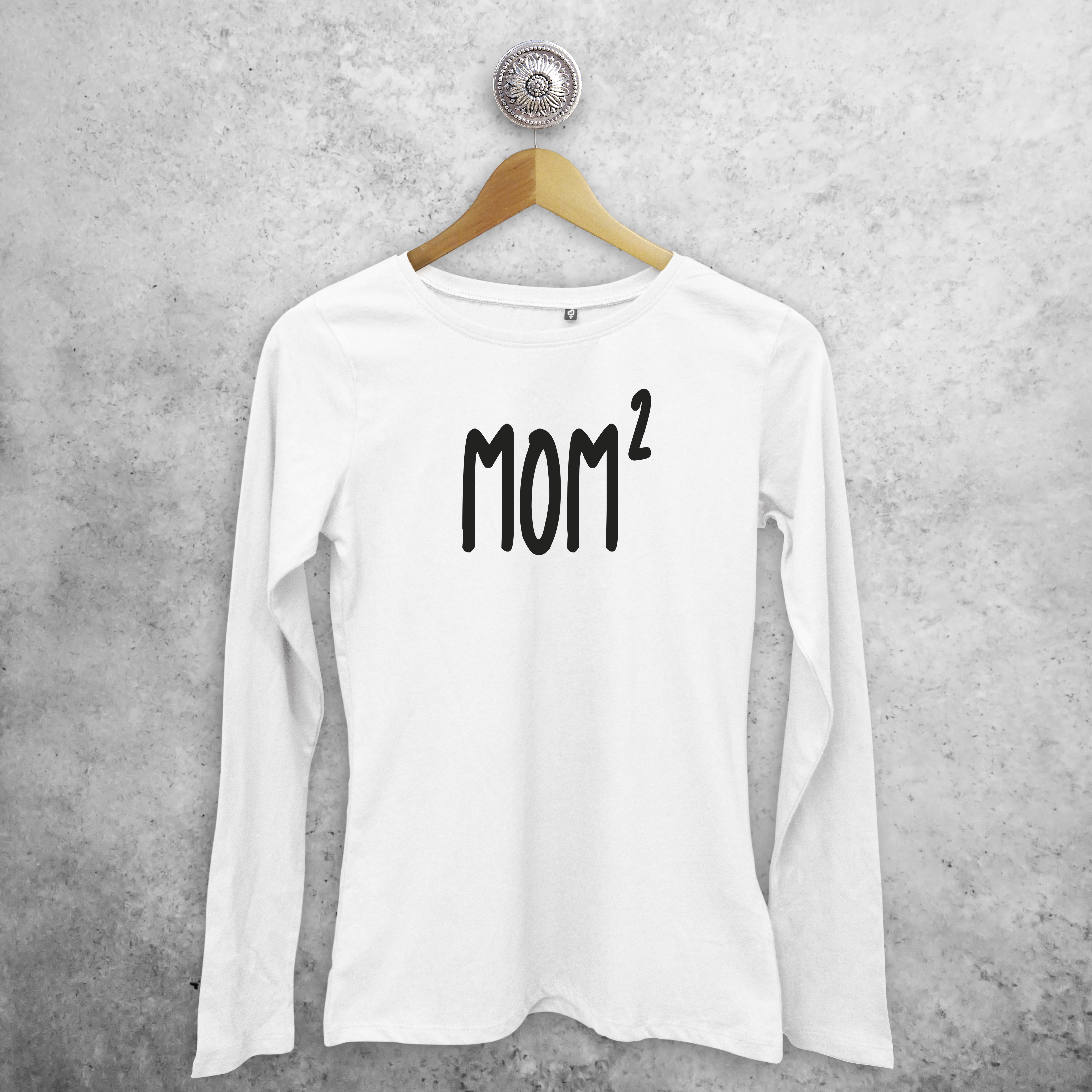 'Mom' volwassene shirt met lange mouwen