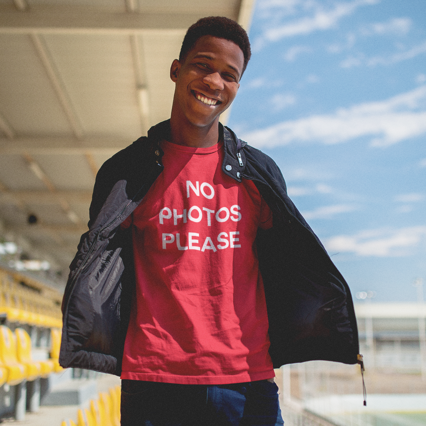 'No photos please' volwassene shirt