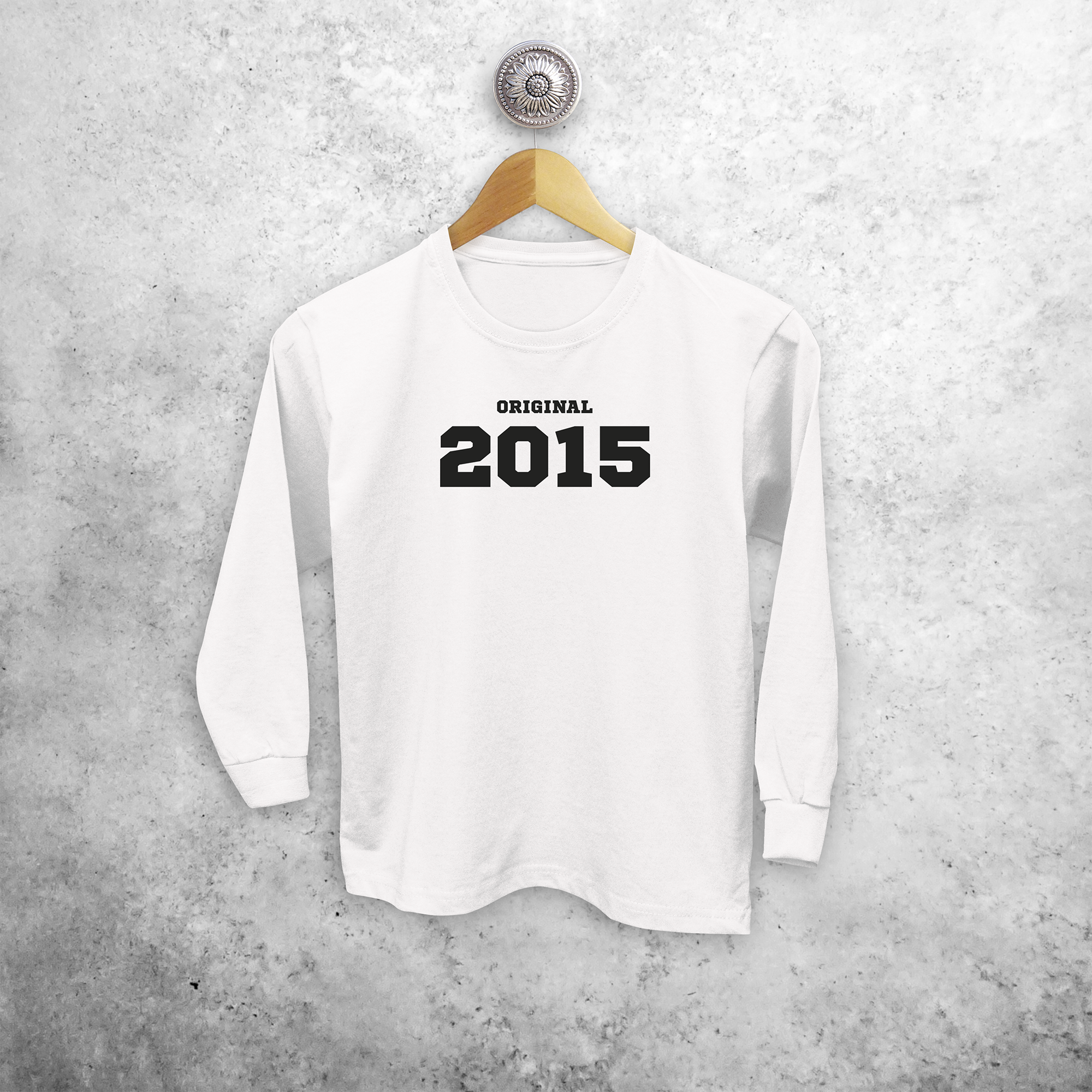 'Original' kind shirt met lange mouwen