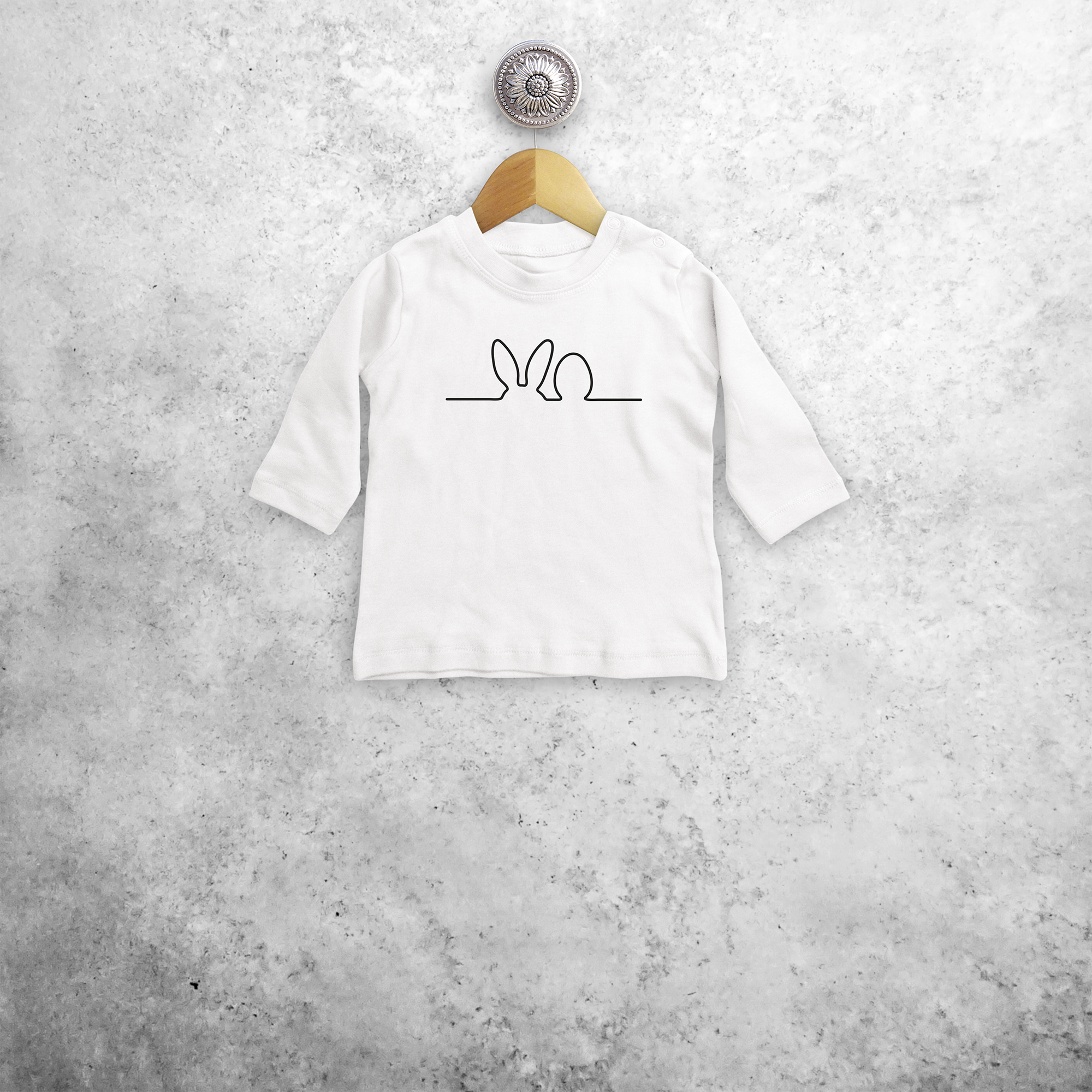Pasen baby shirt met lange mouwen