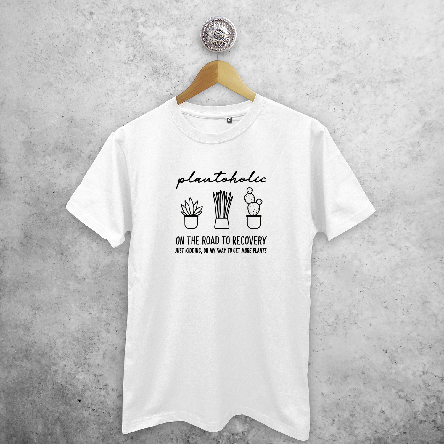 Plantoholic' volwassene shirt