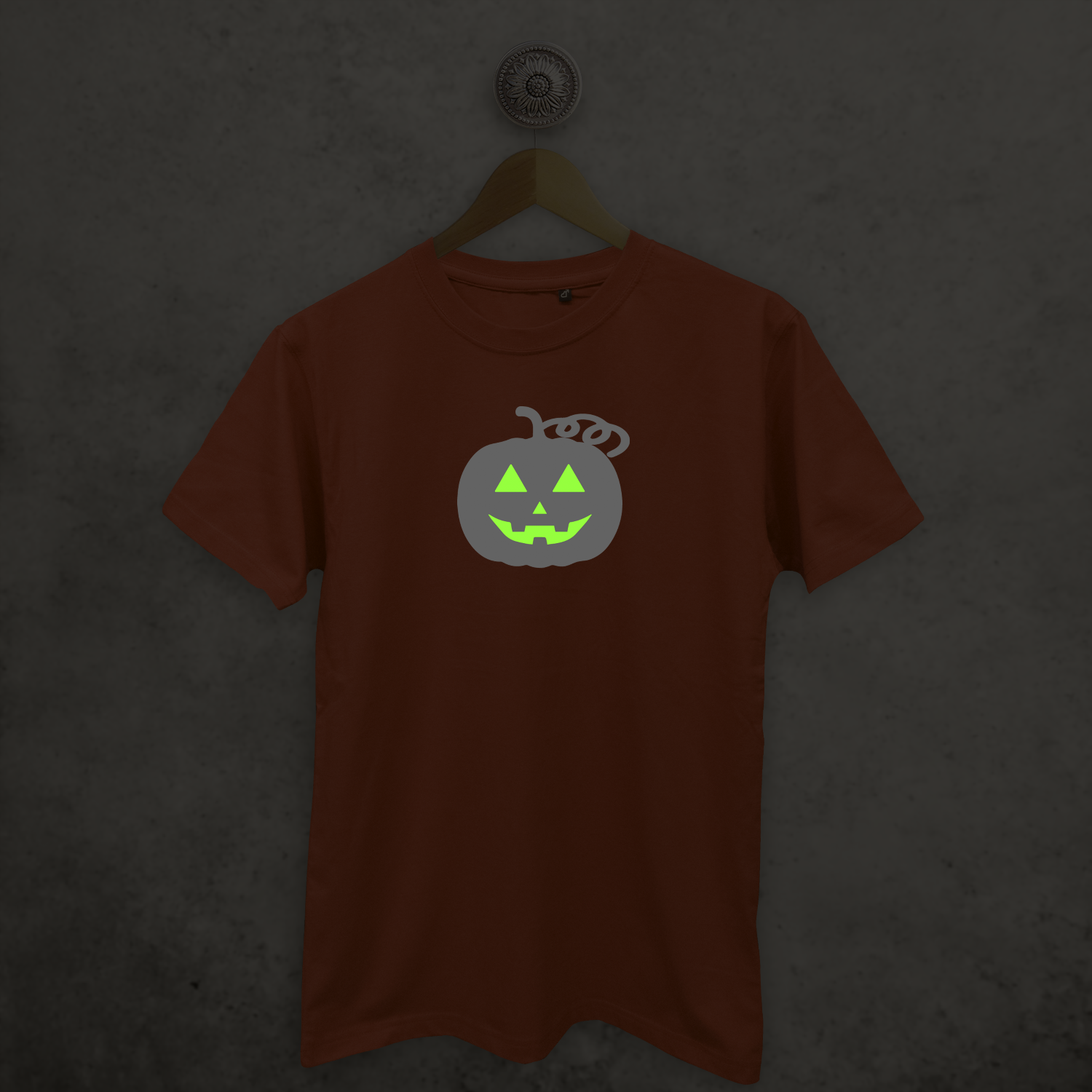 Pompoen glow in the dark volwassene shirt