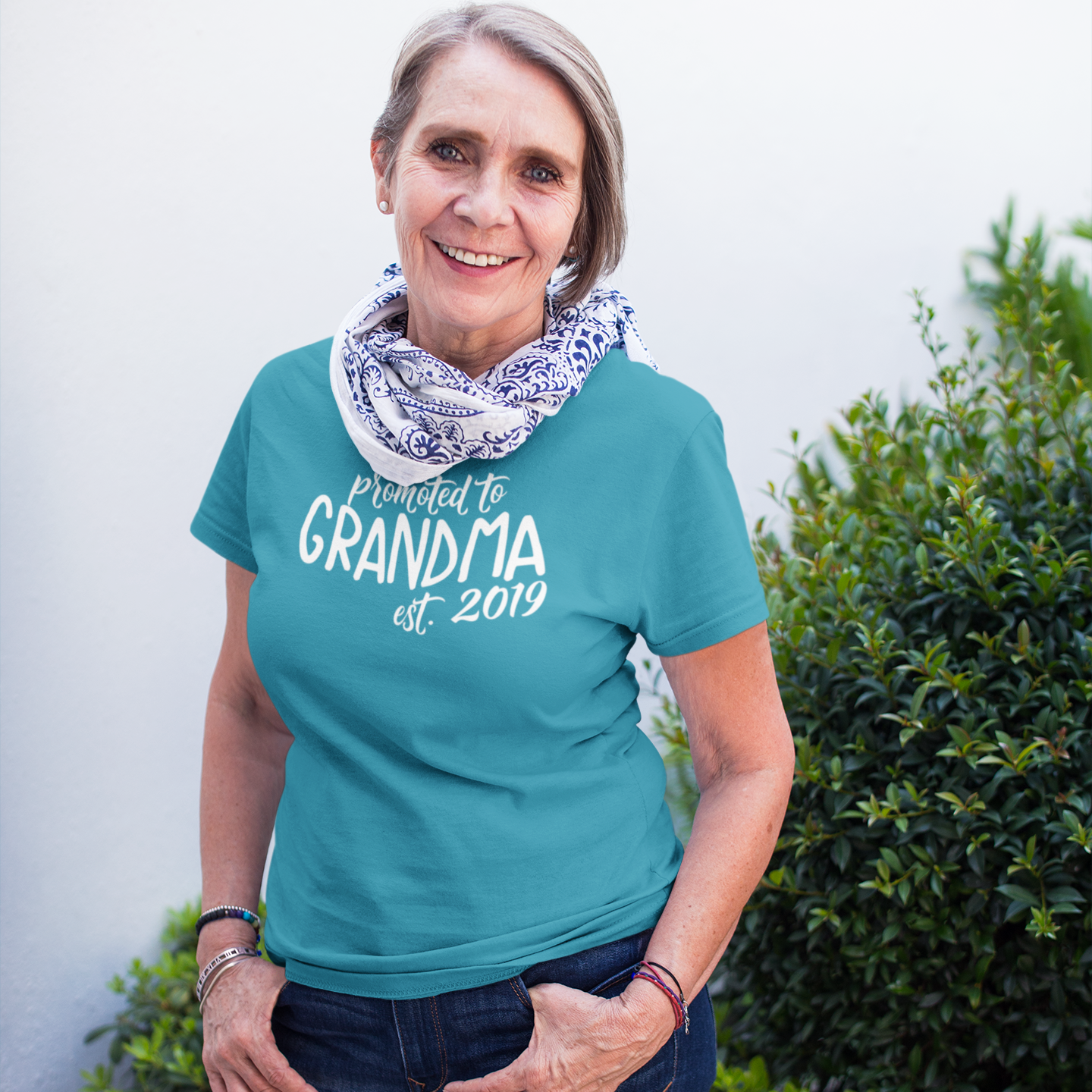 'Promoted to grandma' volwassene shirt
