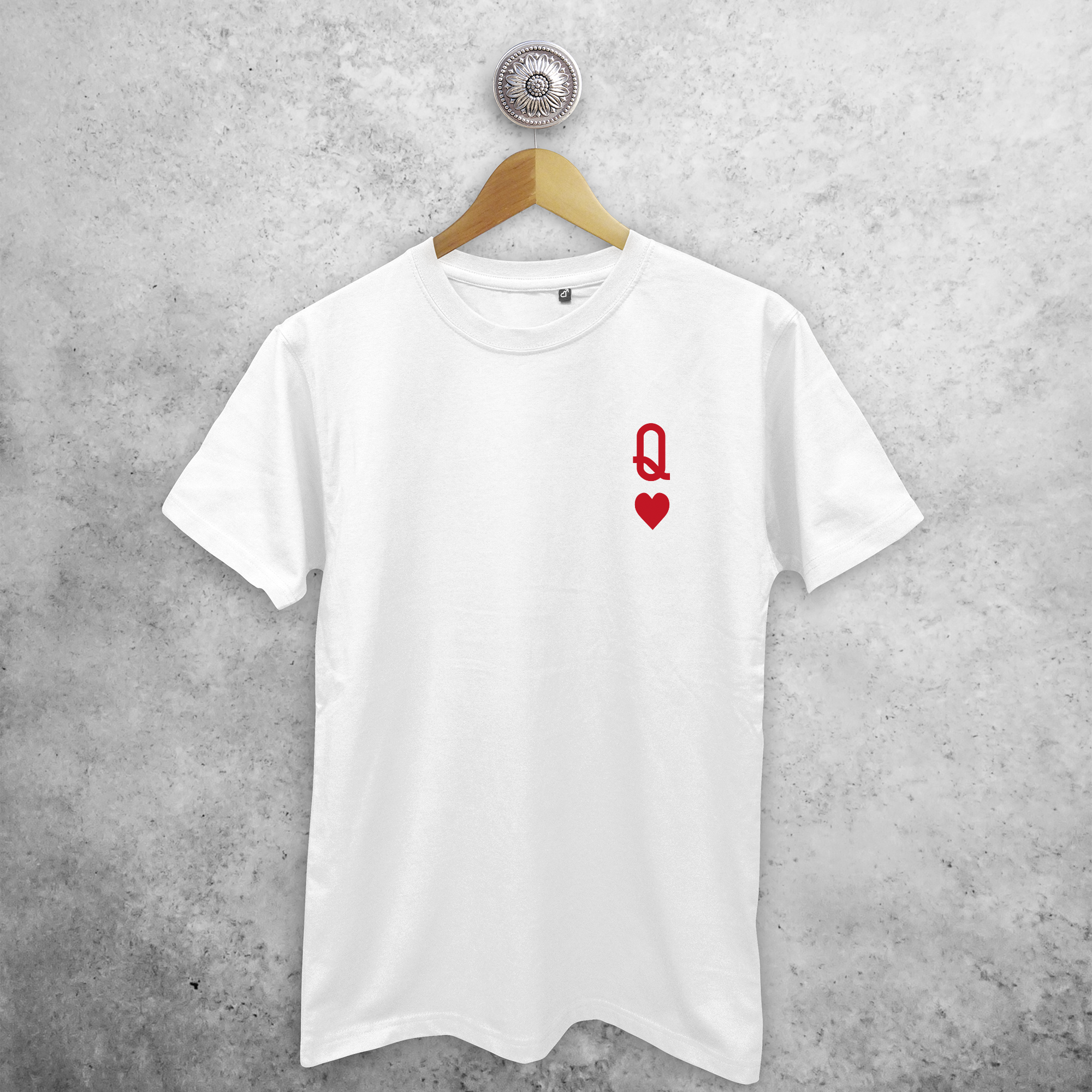 'Queen of hearts' volwassene shirt
