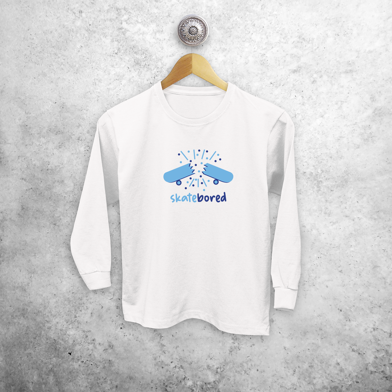 Skatebored' kind shirt met lange mouwen