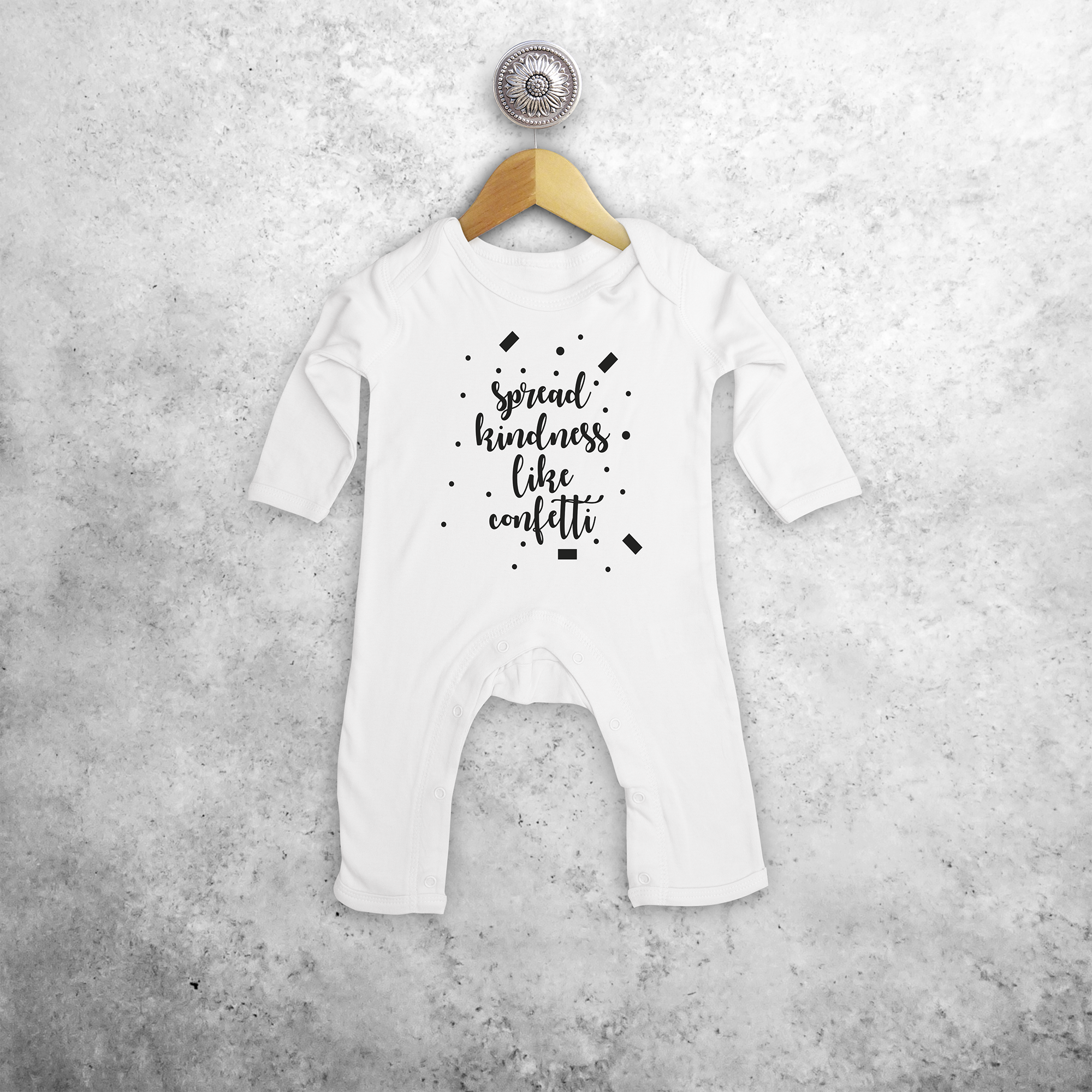 'Spread kindness like confetti' baby romper