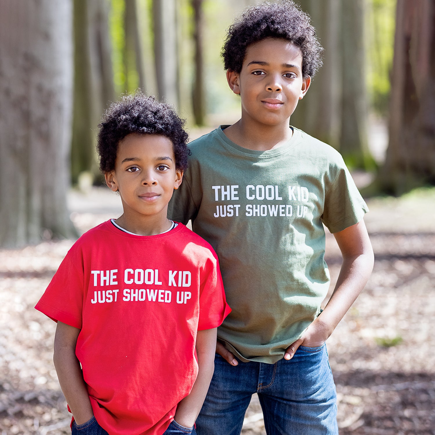 'The cool kid just showed up' kind shirt met korte mouwen