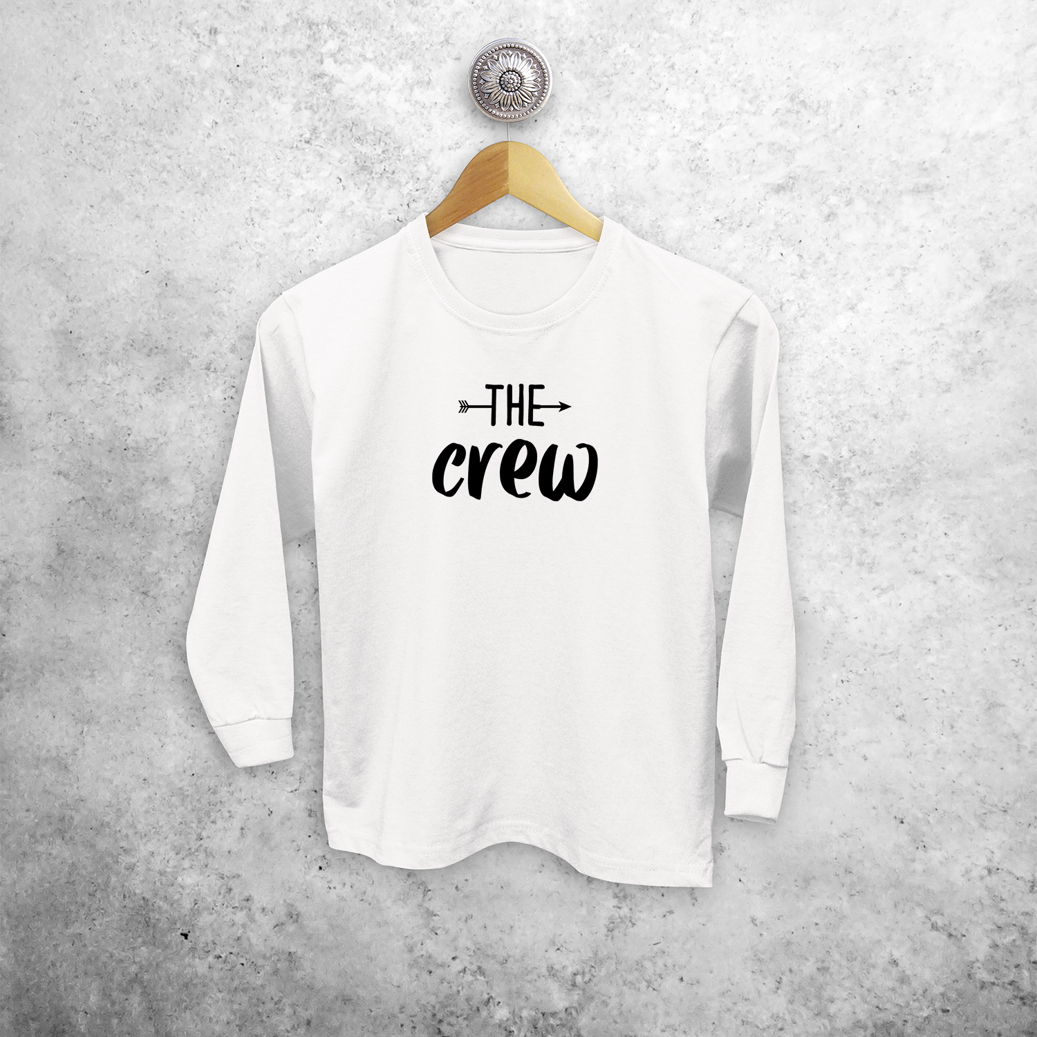 'The crew' kind shirt met lange mouwen