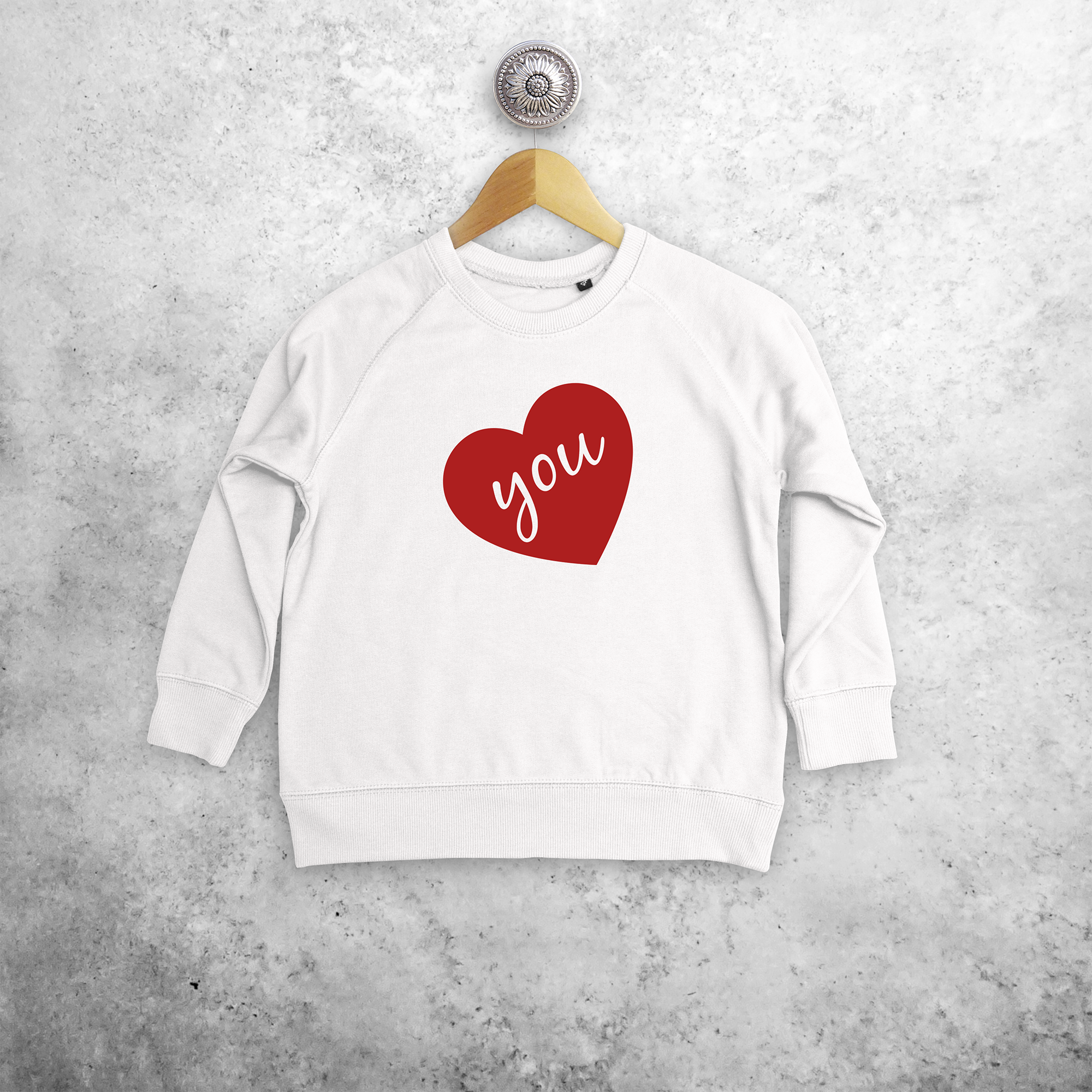 Big heart kids sweater
