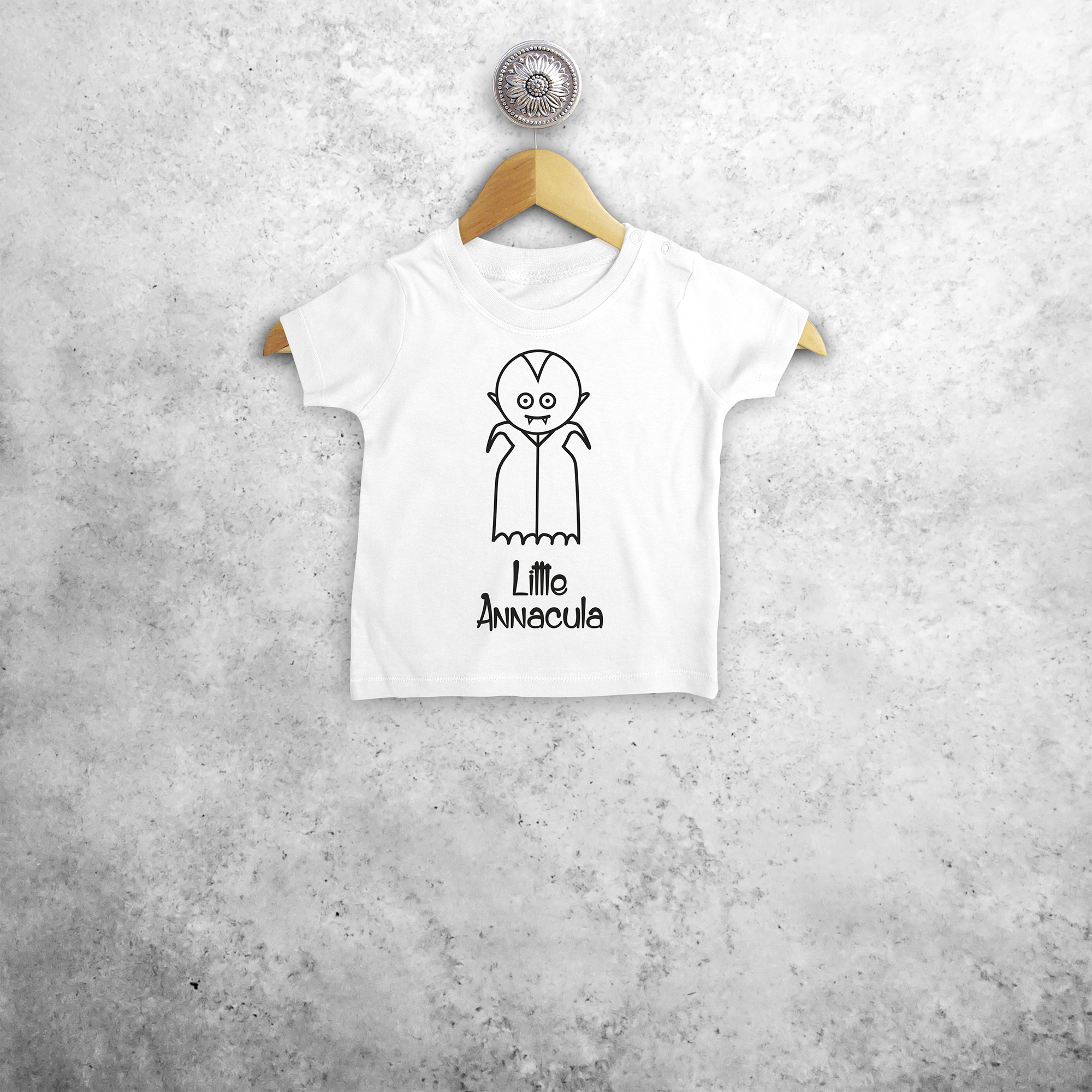 Vampier baby shirt met korte mouwen