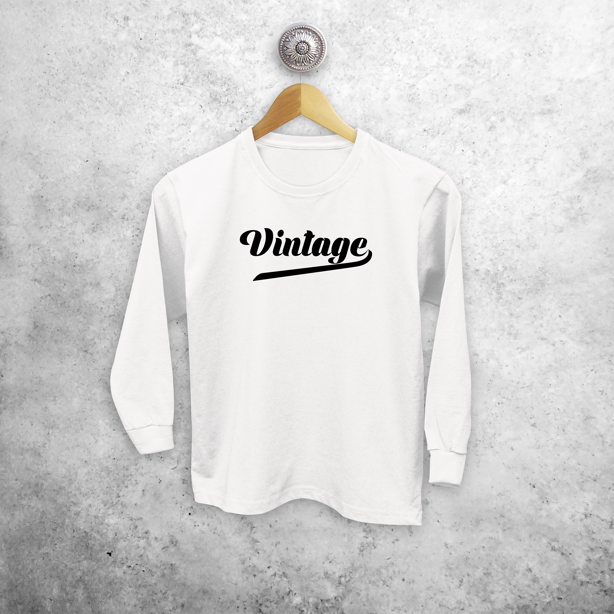 'Vintage' kids longsleeve shirt