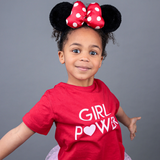 'Girl power' kids shortsleeve shirt