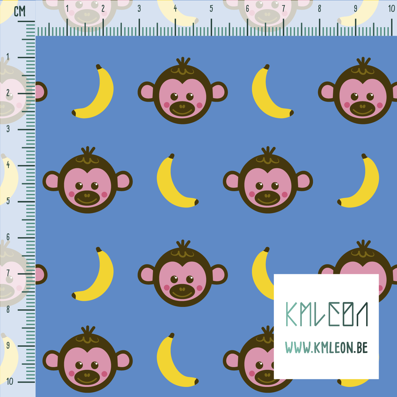 Monkeys and bananas fabric