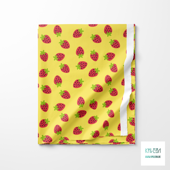 Strawberries fabric