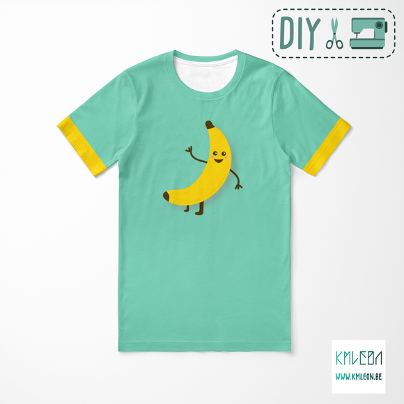 Bananen knip en stik t-shirt ©