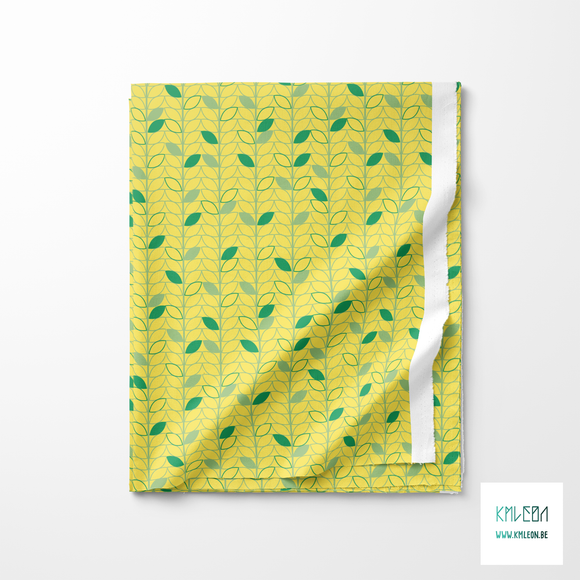 Green leaves fabric