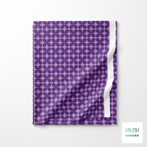 Purple flowers fabric