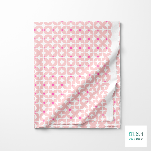 Pink flowers fabric