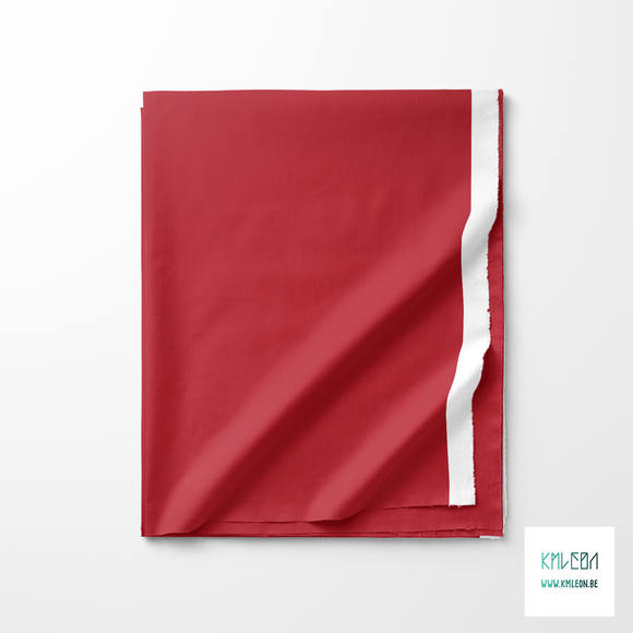Solid cherry red fabric