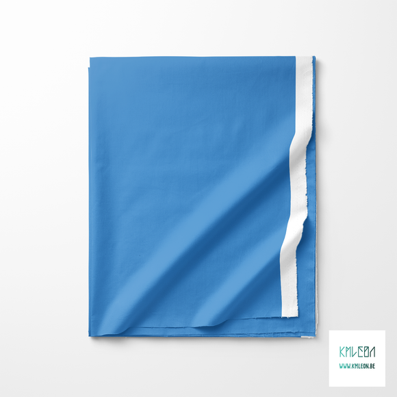 Solid curious blue fabric