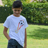 Football kids shortsleeve shirt