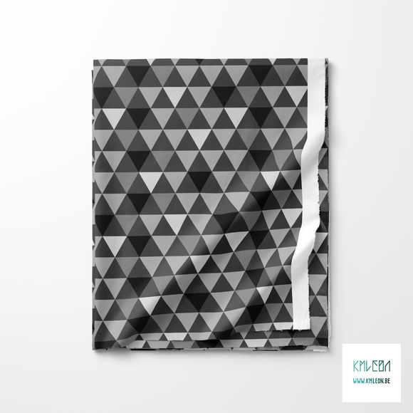 Grey triangles fabric