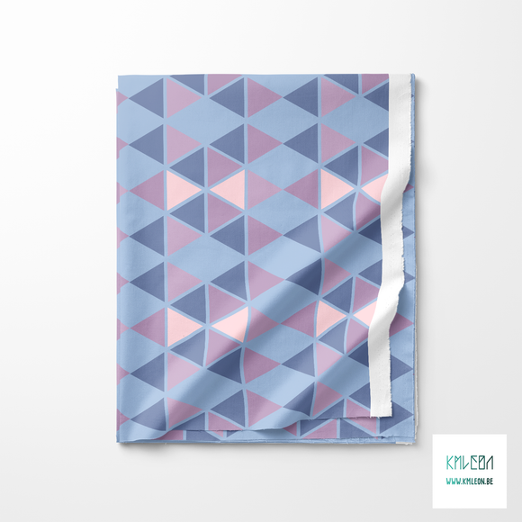 Roze, paarse en blauwe driehoeken stof