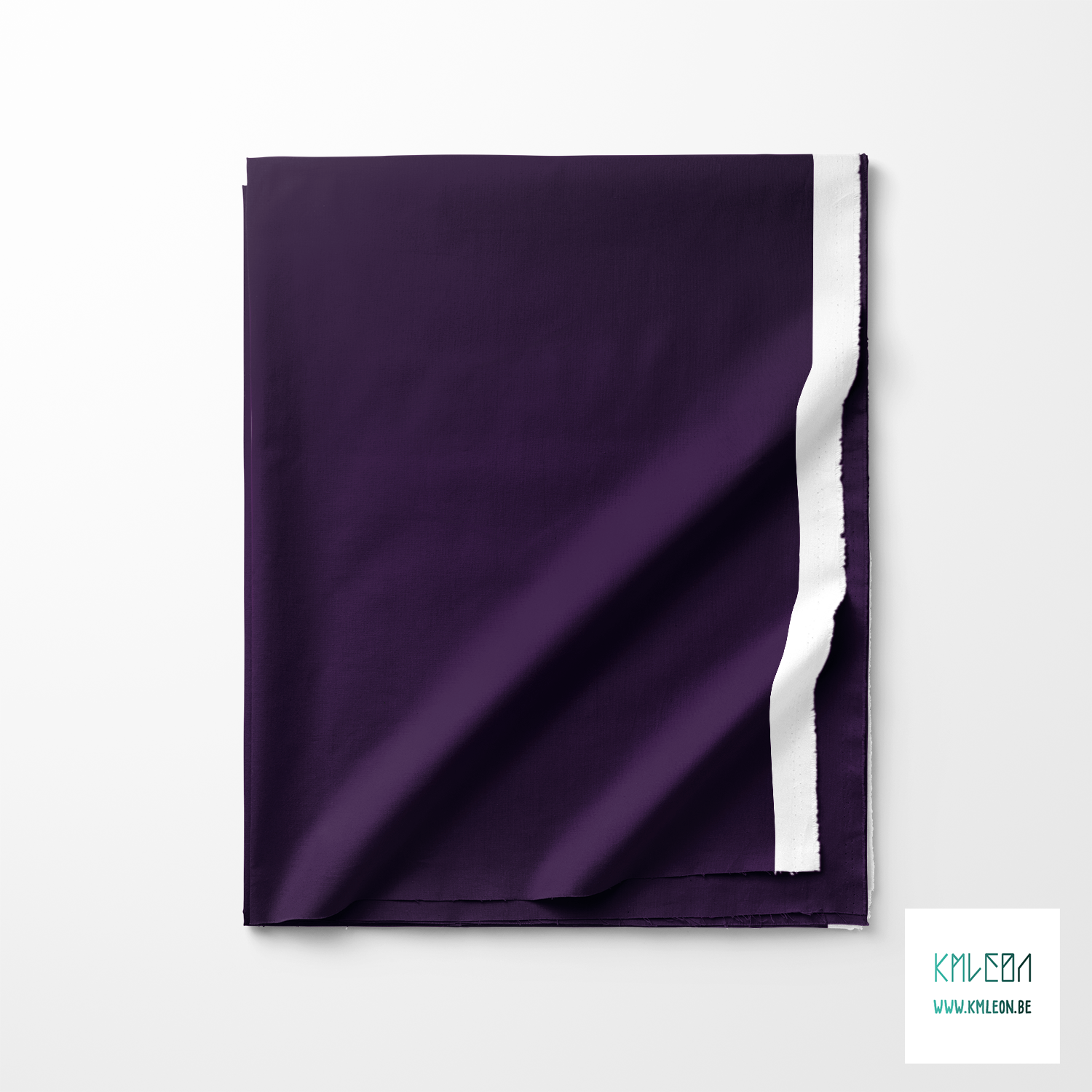 Solid eggplant fabric