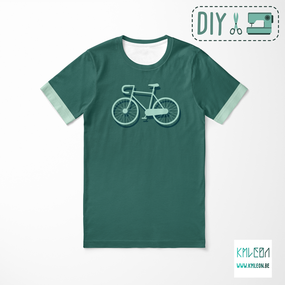 Bicycles cut and sew t-shirt