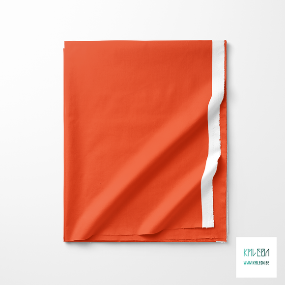 Solid flame orange fabric