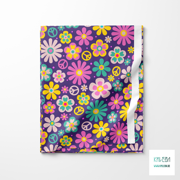 Flower power stof