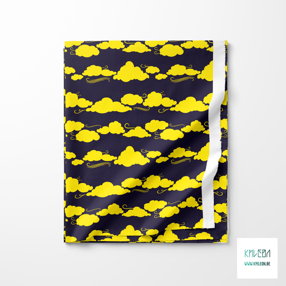 Yellow clouds fabric