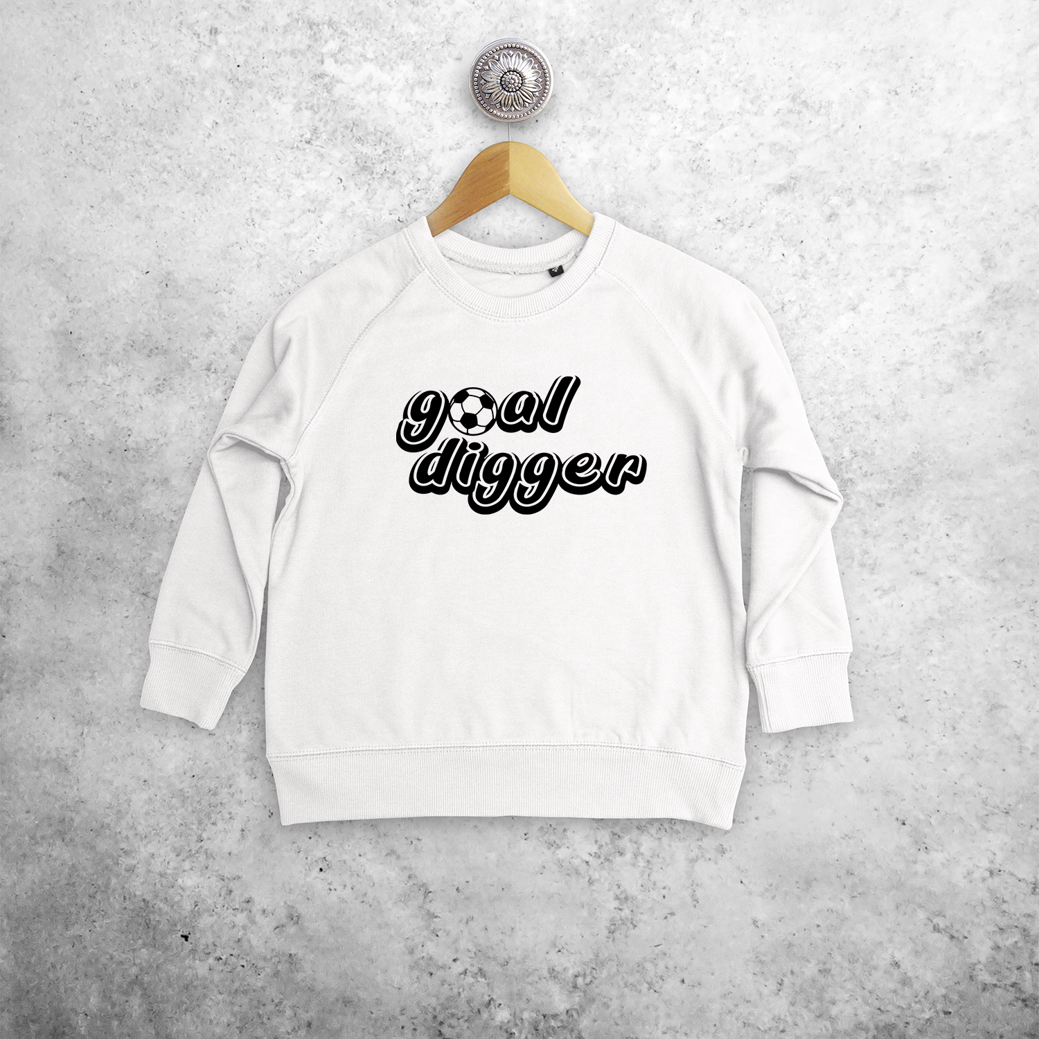 'Goal digger' kids sweater
