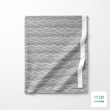 Irregular grey waves fabric