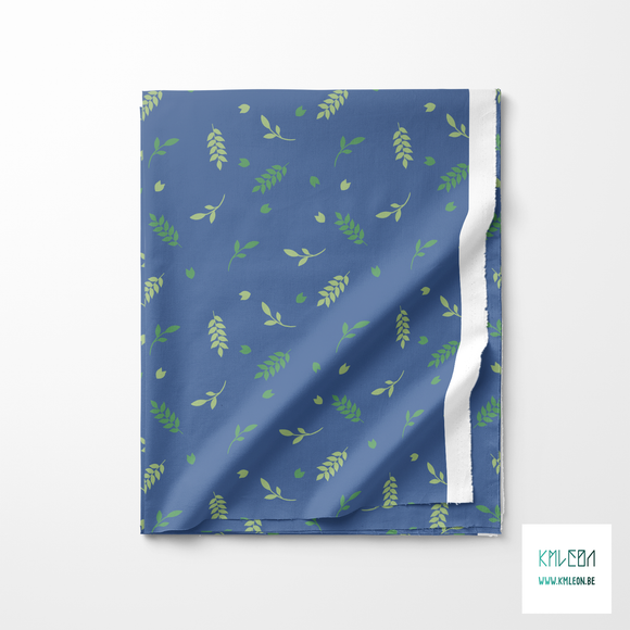 Green plants and leaves fabric