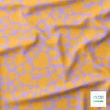 Orange hearts fabric