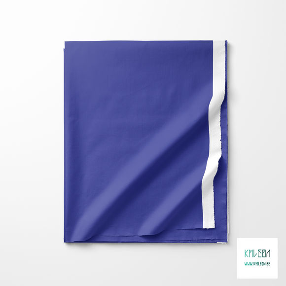 Solid indigo blue fabric