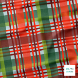 Christmas plaid fabric